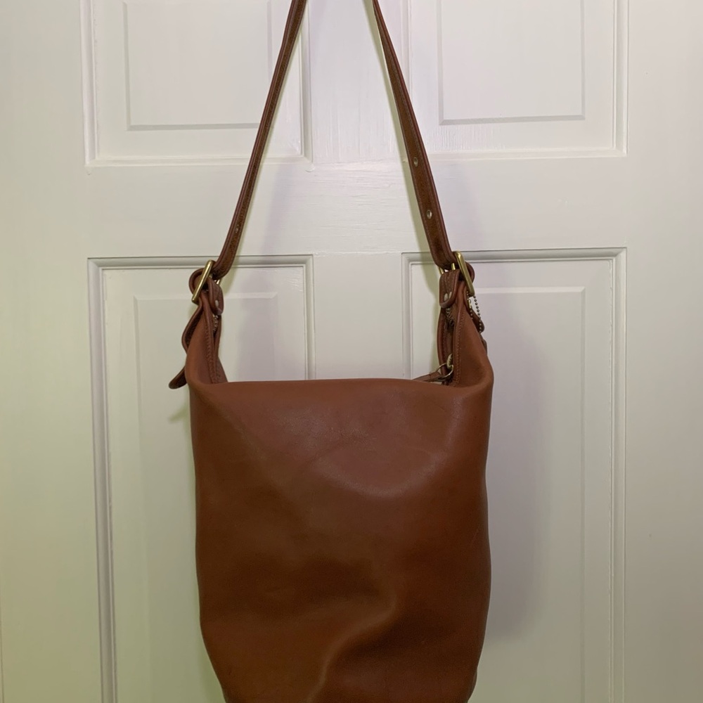 Coach brown leather 9085 bag